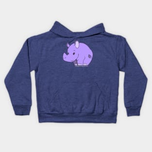 Rhino (purple) Kids Hoodie